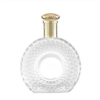 Kabartmalı Viski Cam Şişe