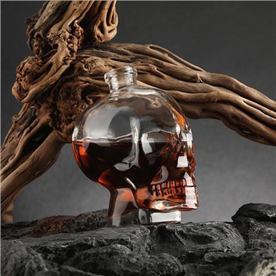 500ml Antik Cam Viski Matarası