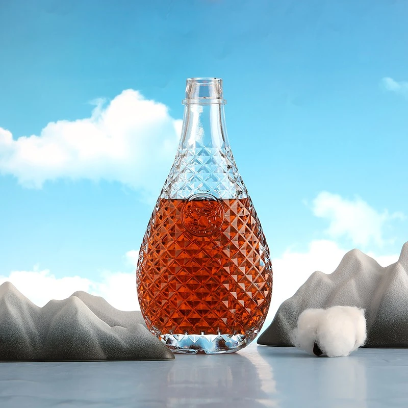 50cl Exquisite Decal Vodka Glass Bottle
