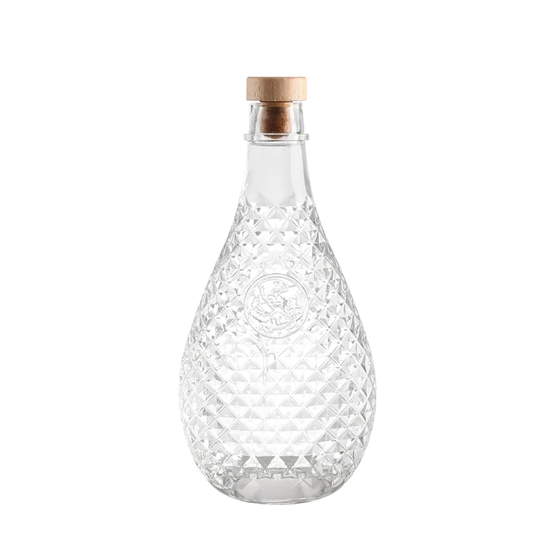 50cl Exquisite Decal Vodka Glass Bottle