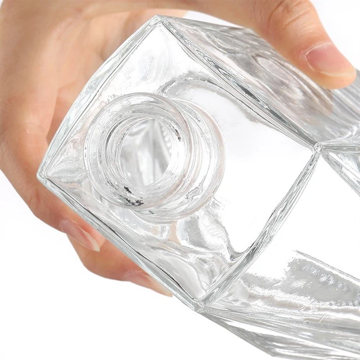 Trapezoidal Brandy Flat Bottle 750 ML