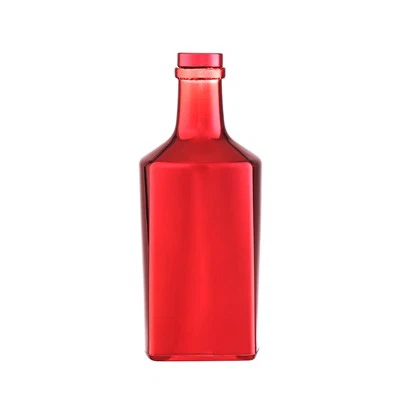 Özelleştirilebilir renkli buzlu 500ml cam şişeler